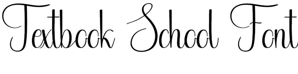 Textbook School Font Download