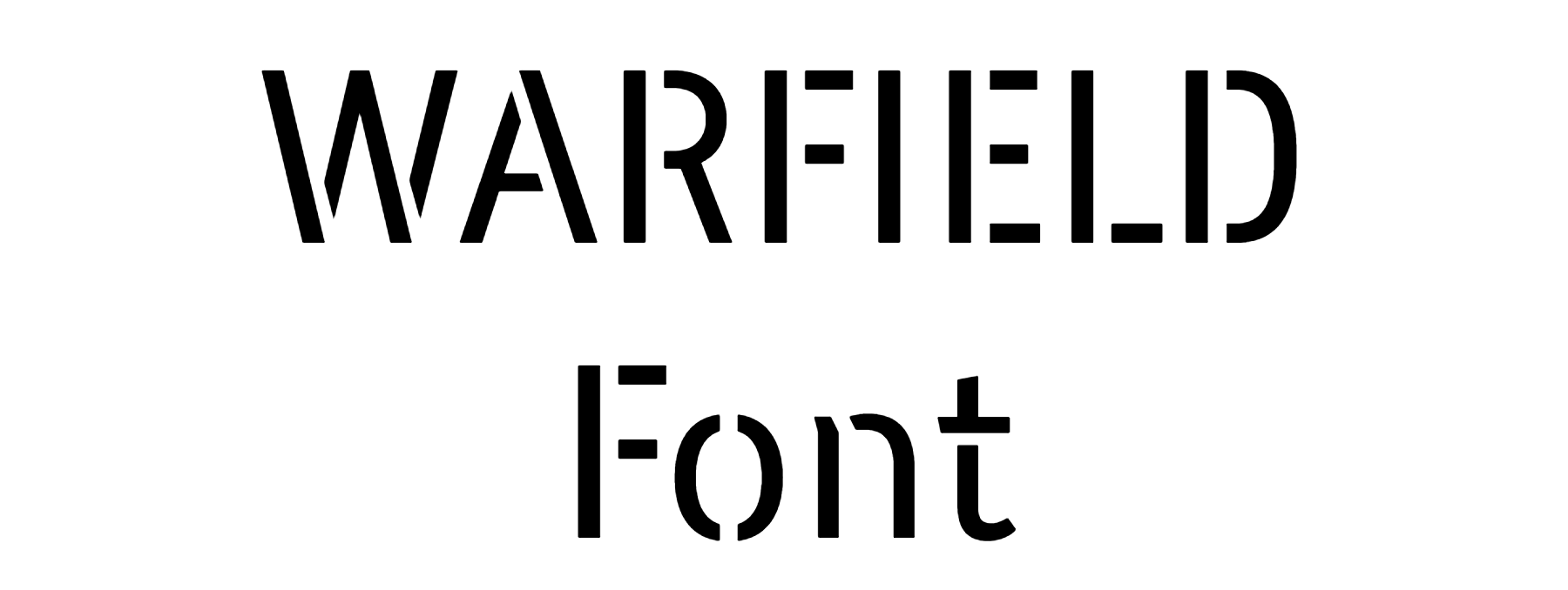 WARFIELD Font Download