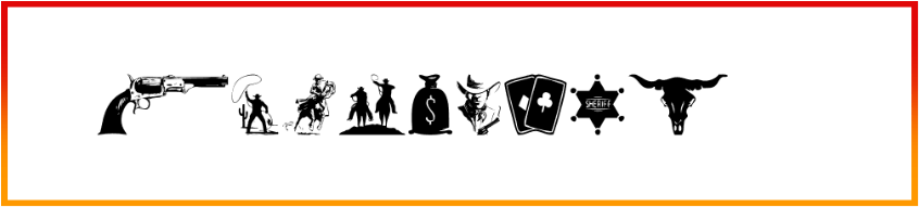Wild West Icons Font free download