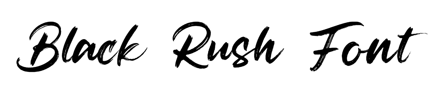 Black Rush Font download