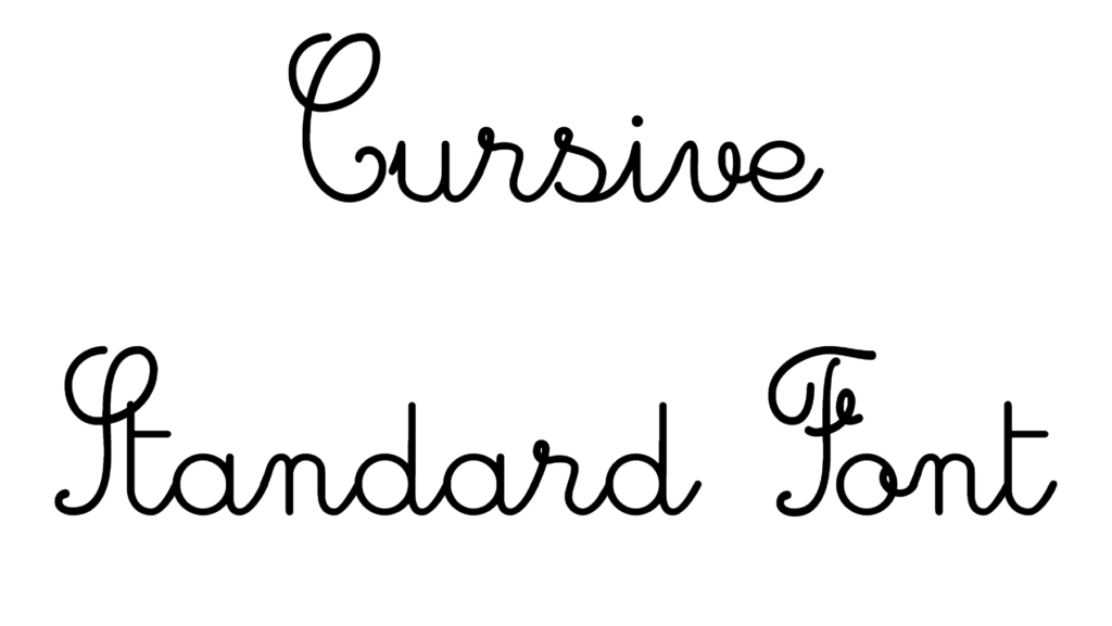 Cursive Standard Font Download