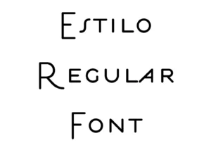 Estilo Regular Font Download