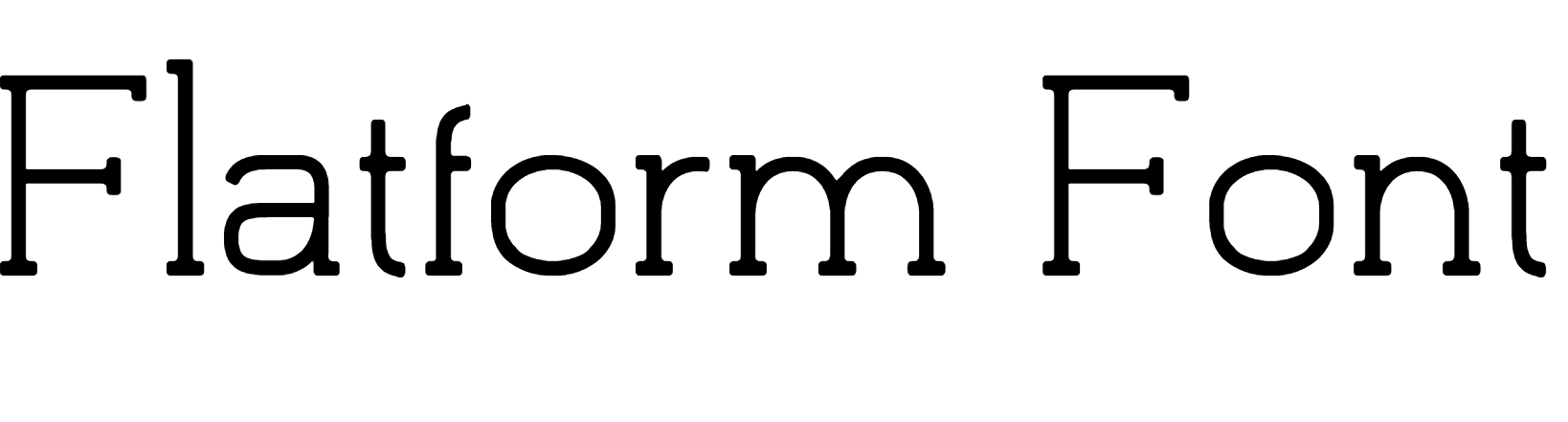 Flatform Font Download