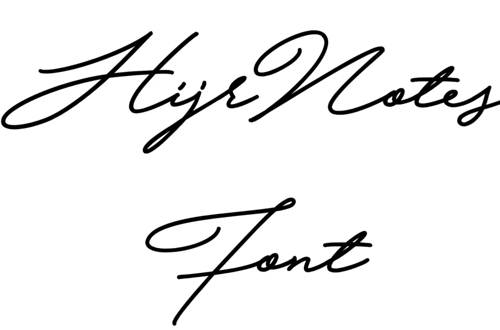 HijrNotes Font download