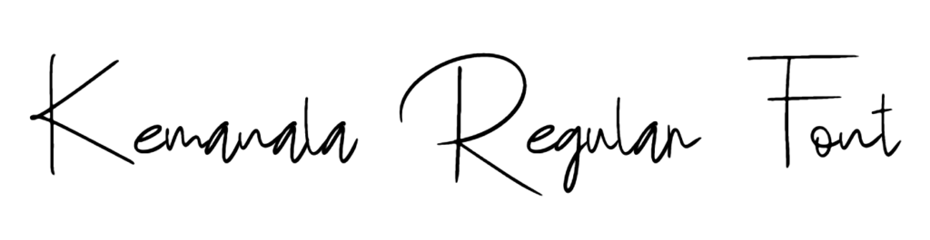 Kemanala Regular Font Download