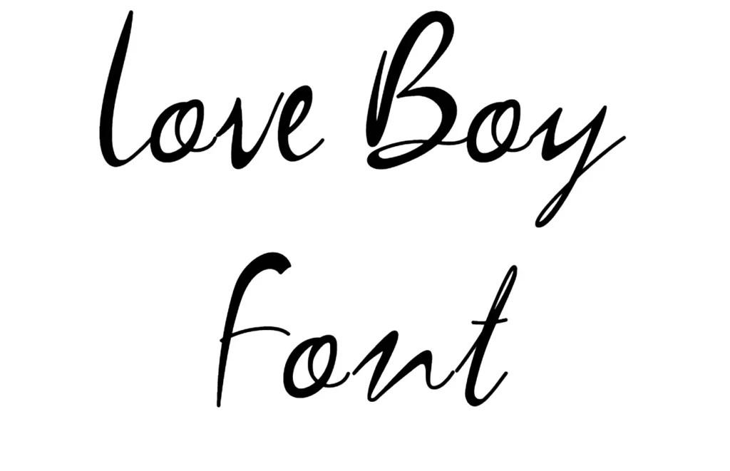 Love Boy Font download