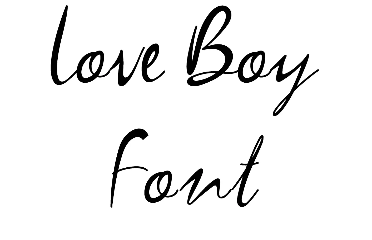 Love Boy Font download