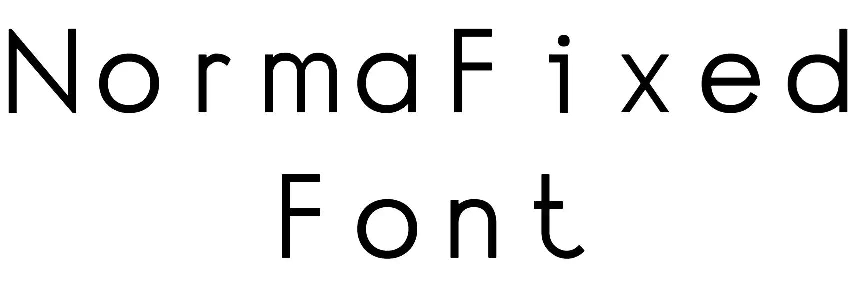 NormaFixed Font