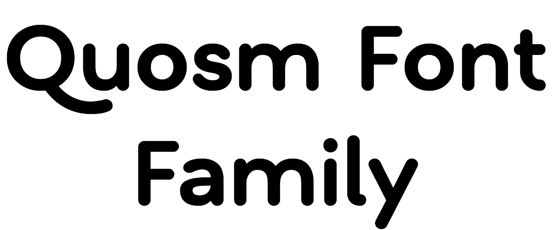 Quosm Font Family download