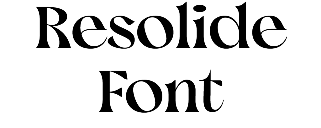 Resolide Font Download
