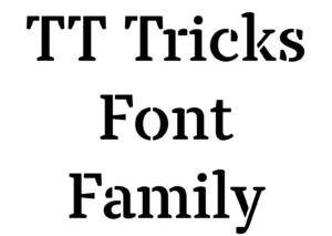 TT Tricks Font Family download