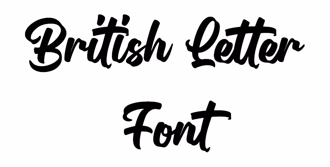 British Letter Font