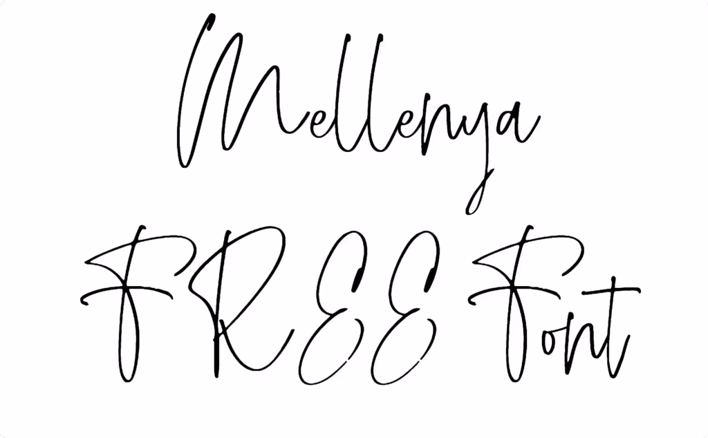 Mellenya FREE Font download