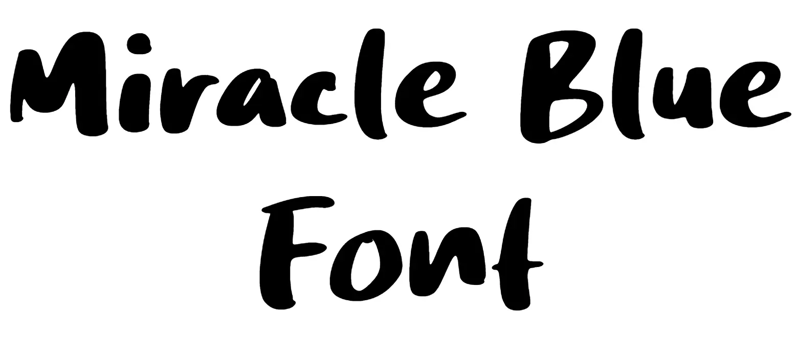 Miracle Blue Font