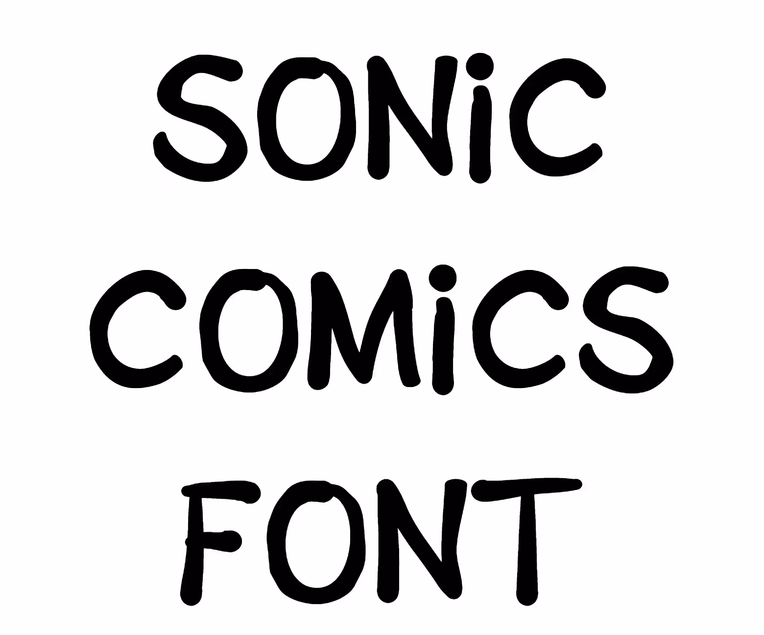 sonic comics font download