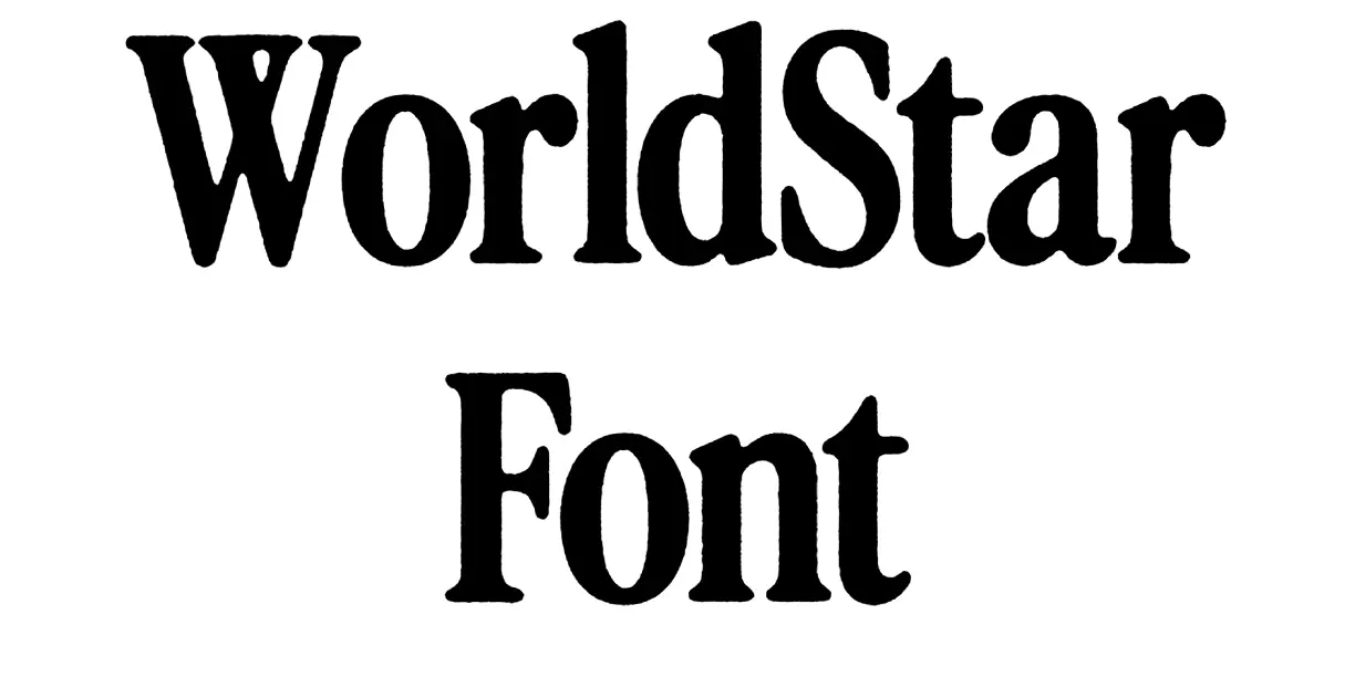 WorldStar Font