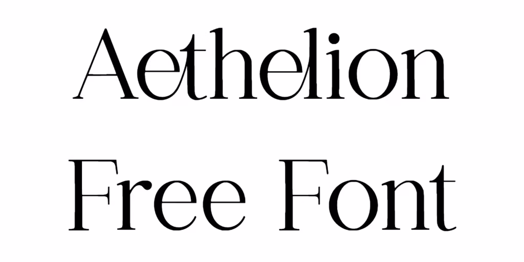 Aethelion Free Font