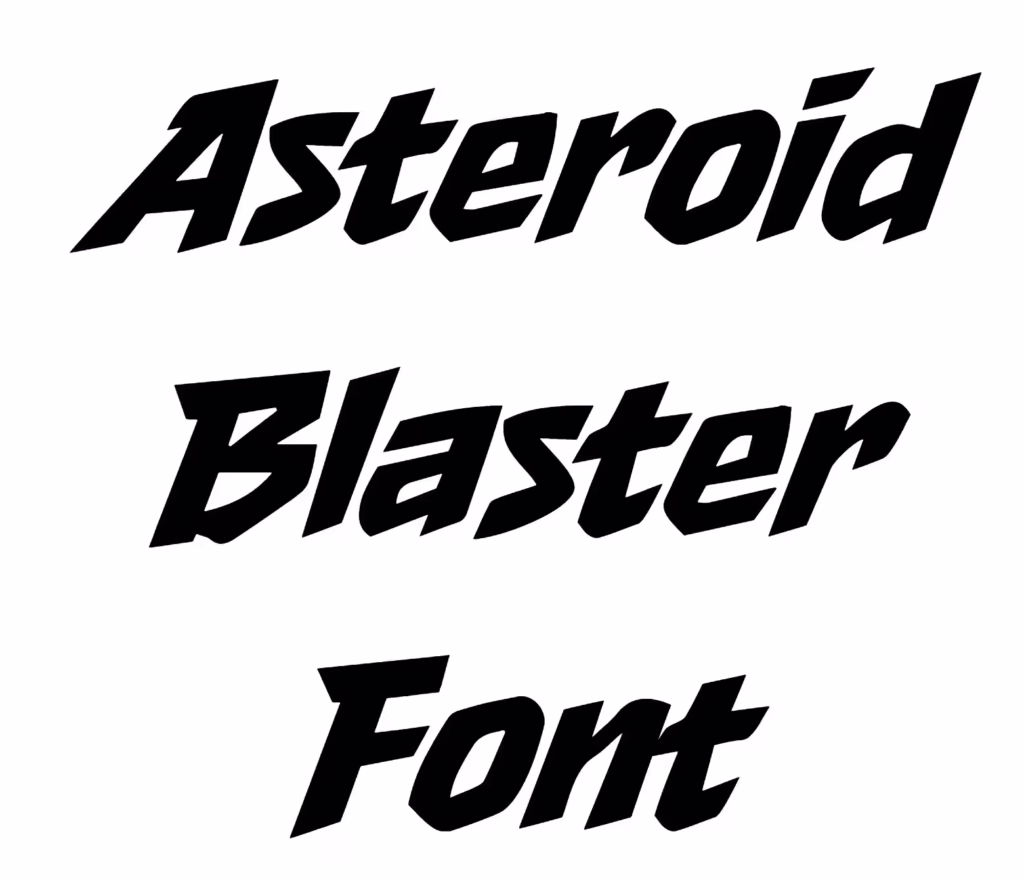 Asteroid Blaster Font