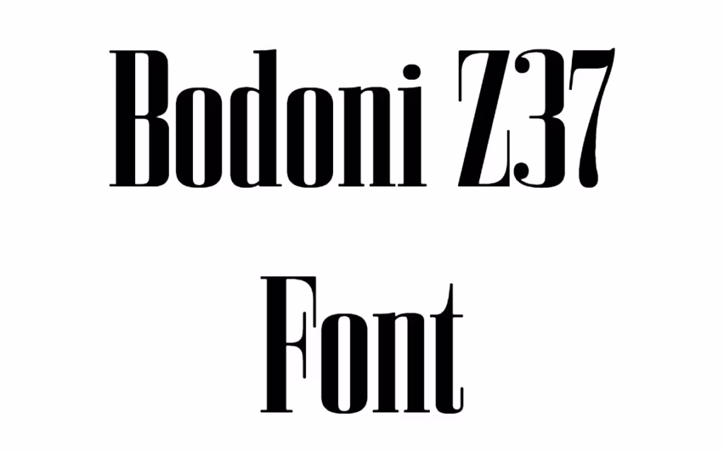 Bodoni Z37 Font