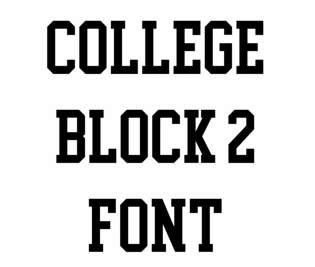 College Block 2 Font