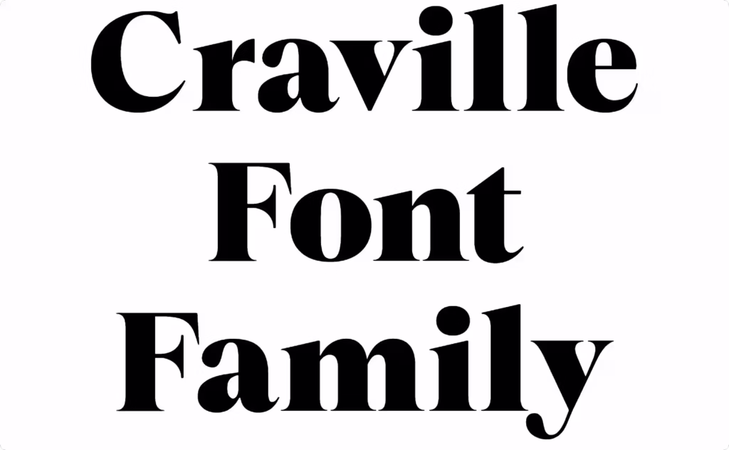Craville Font Family
