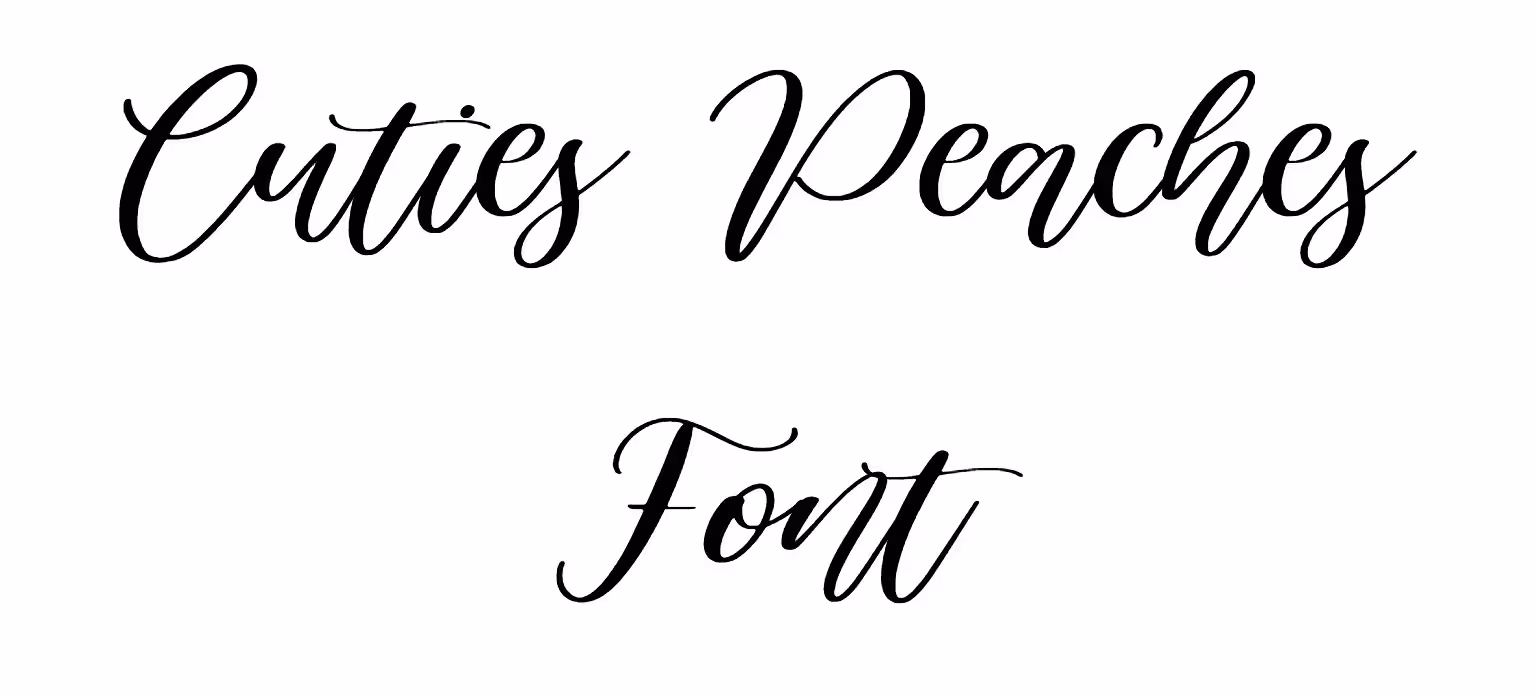Select Cuties Peaches Font