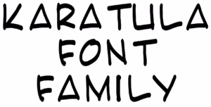 Karatula Font Family