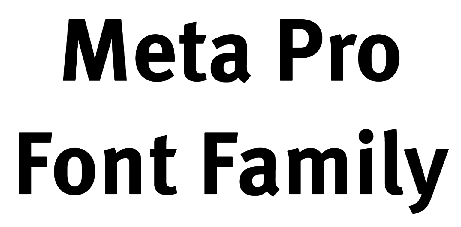 Meta Pro Font Family