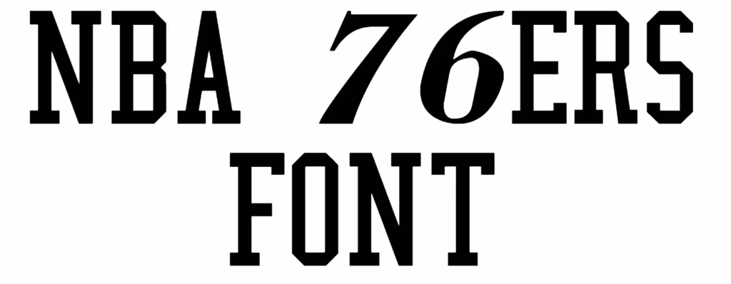 NBA 76ers Font