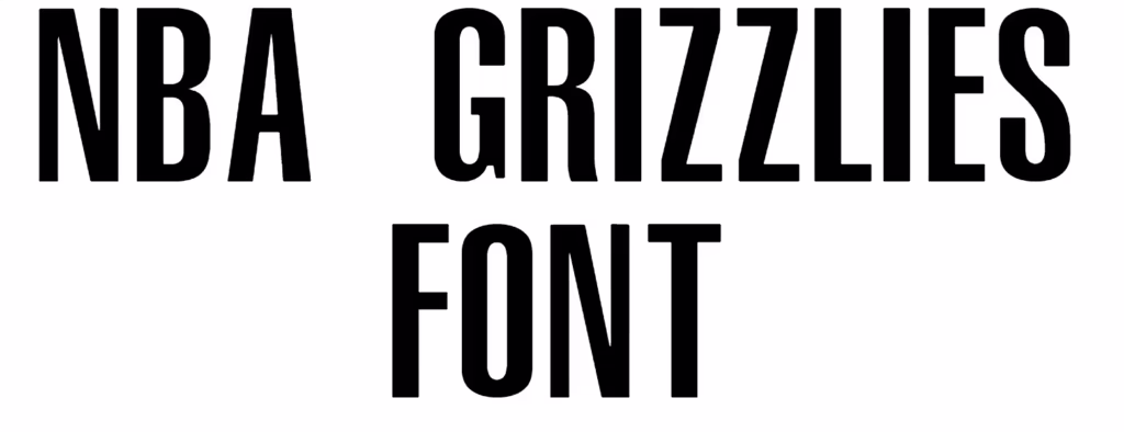 NBA Grizzlies Font