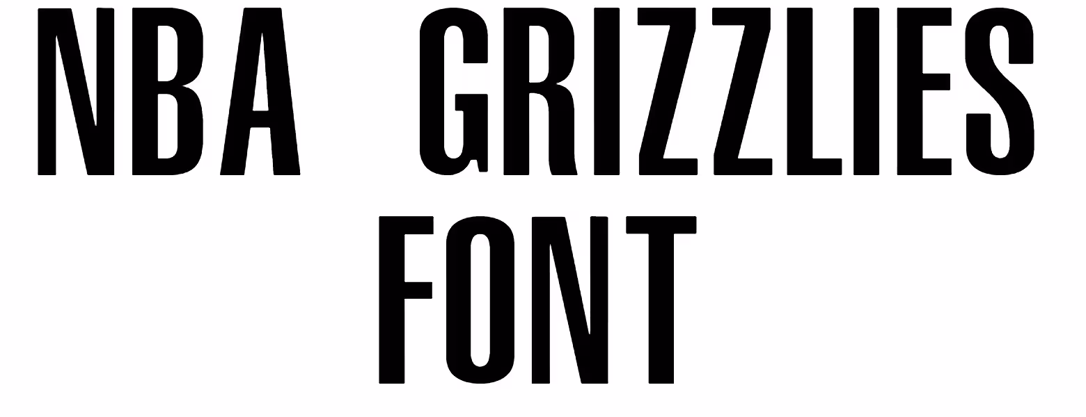 NBA Grizzlies Font