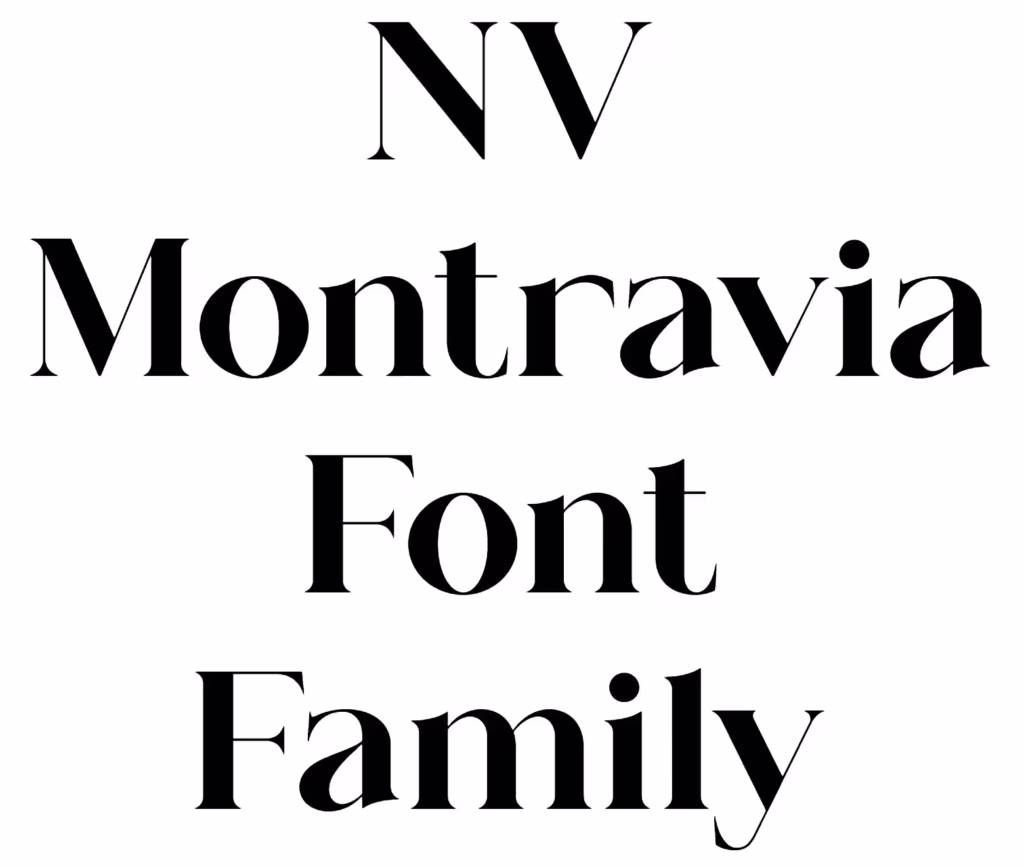 NV Montravia Font Family
