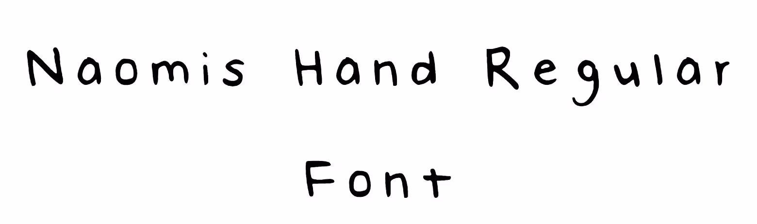 Naomis Hand Regular Font