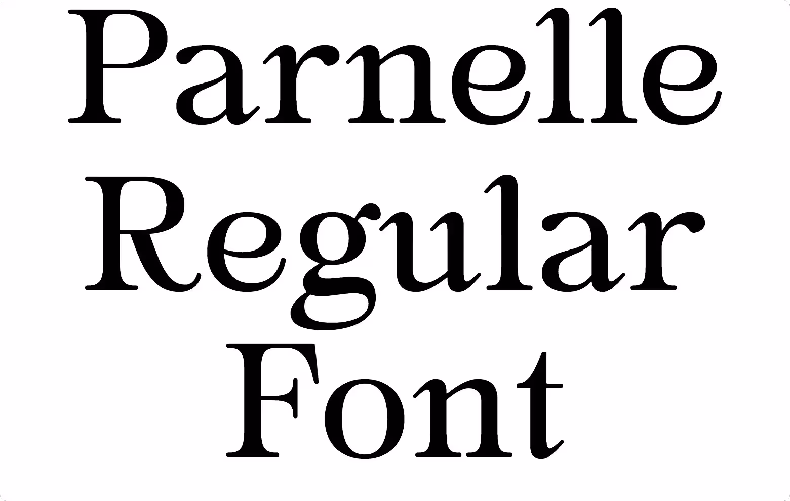 Parnelle Regular Font