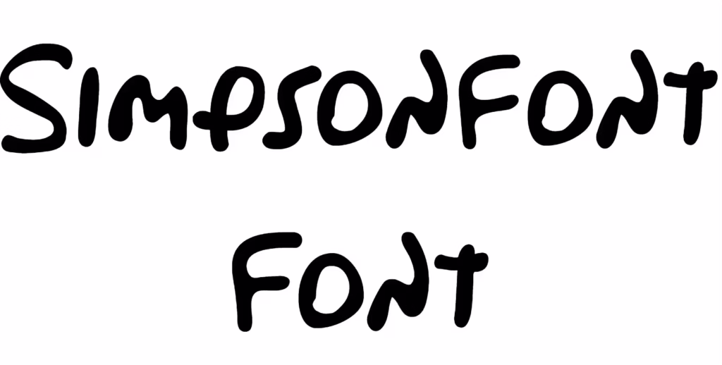 Simpsonfont Font