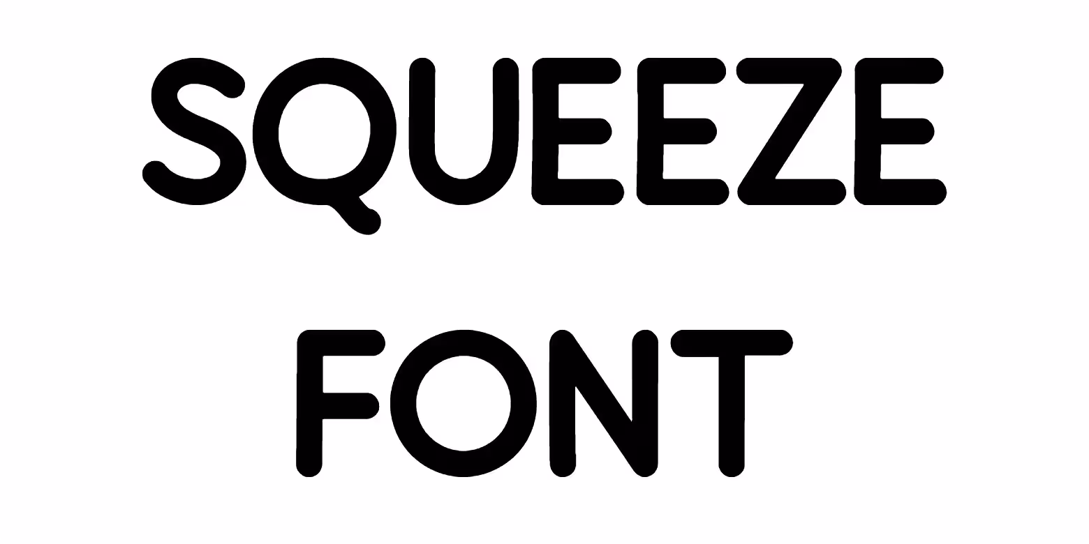 Squeeze Font