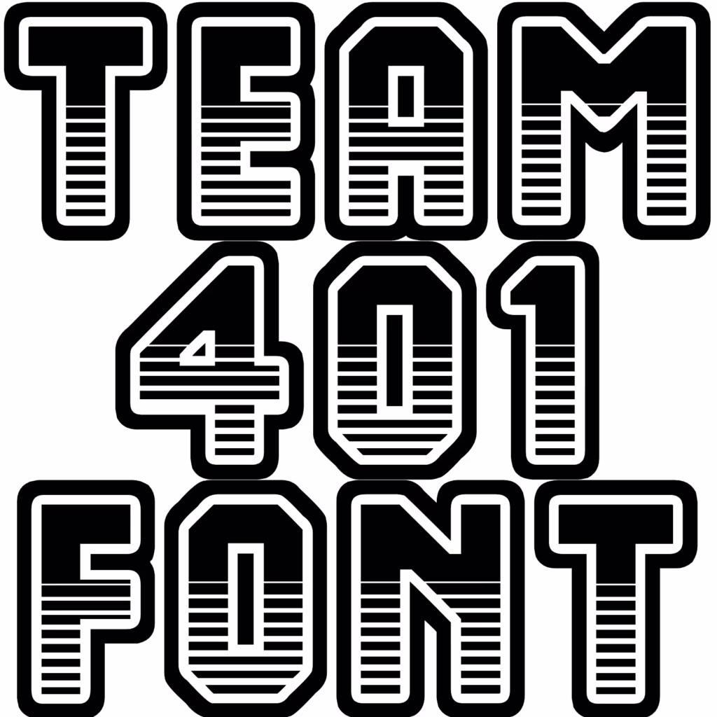 Team 401 Font