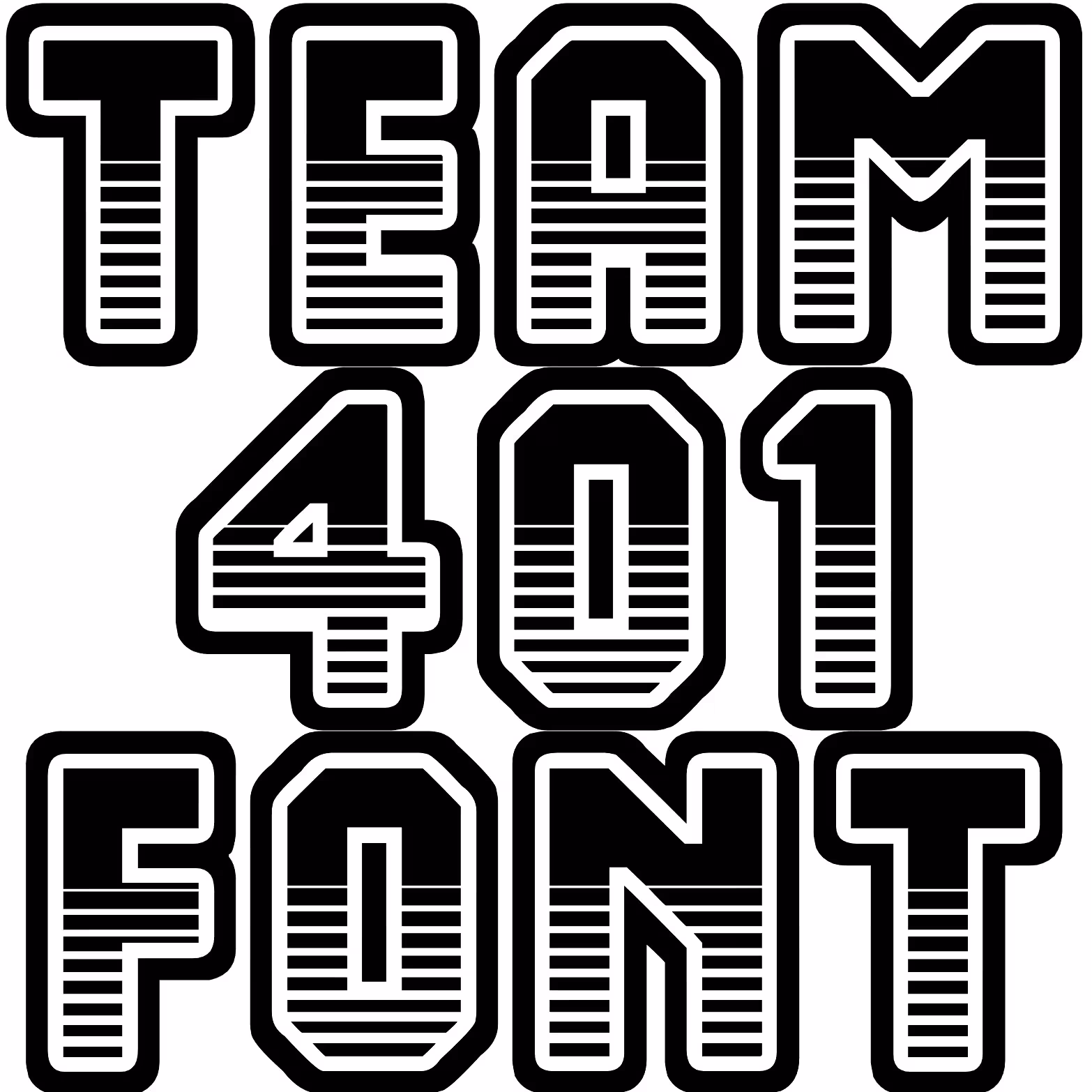 Team 401 Font